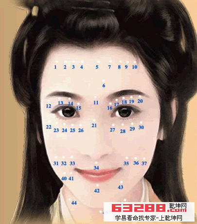 （李向东）女人面部痣相图解标准女人鼻梁上有痣