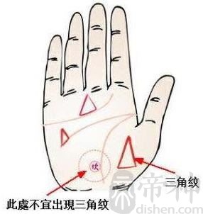 手掌有三角形代表着什么？婚姻线三角纹必定享福